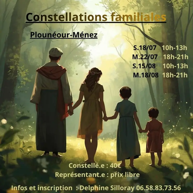Affiche de l'atelier de constellation familiale